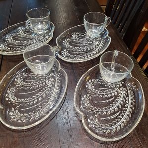 Crystal  Soup And Sandwich Server